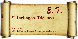 Ellenbogen Tímea névjegykártya